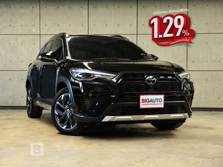 รถ Toyota Corolla Cross 1.8 Hybrid Premium Safety GR Sport สี ดำ