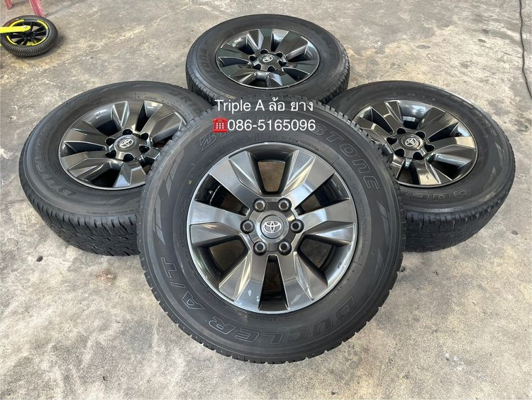อื่นๆ อะลูมิเนียมอัลลอย 17" ✨ล้อแม็กแถมยาง 6รู139✨Toyota Revo ขอบ 17 สีเทากัน