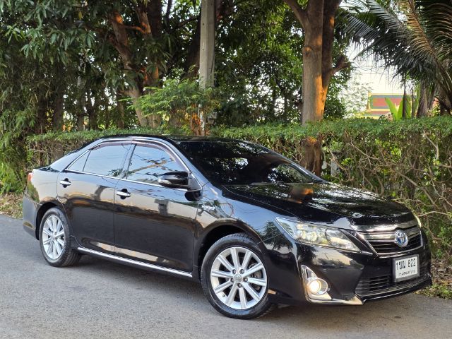 Toyota Camry 2014 2.5 Hybrid Sedan ไฮบริด ไม่ติดแก๊ส เกียร์อัตโนมัติ ดำ รูปที่ 4