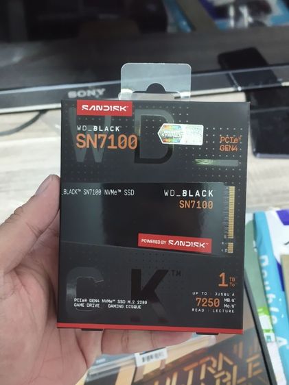 1 TB SSD (เอสเอสดี) WD BLACK SN7100 - PCIe 4x4 NVMe M.2 2280 (WDS100T4X0E) รูปที่ 2