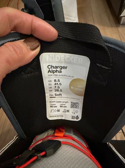 Nidecker รุ่น Charger Alpha – Flex Soft มือสอง รูปที่ 4