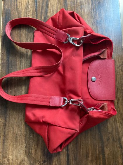 ไนล่อน หญิง กระเป๋า Longchamp neo สีแดง แท้ โล้ะถูกๆ