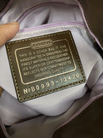 coach มือสองของแท้ ผ้าไม่ขาดไม่รัน รูปที่ 14