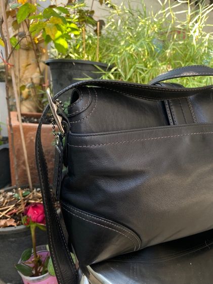 เทเลิกเก็บ มือสอง ของแท้ วินเทจ Y2K โค้ช Soho Flap Leather Shoulder bag  รุ่น F11196 รูปที่ 5