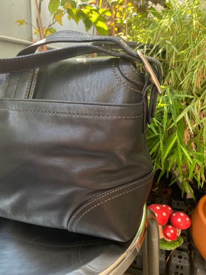 เทเลิกเก็บ มือสอง ของแท้ วินเทจ Y2K โค้ช Soho Flap Leather Shoulder bag  รุ่น F11196 รูปที่ 6