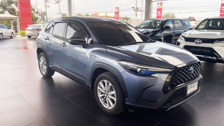 รถ Toyota Corolla Cross 1.8 Hybrid Smart สี ขาว