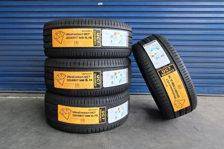 🌼ยางใหม่ Continental รุ่น  UltraContact UC7 ขนาด 225 45R17 ปี25