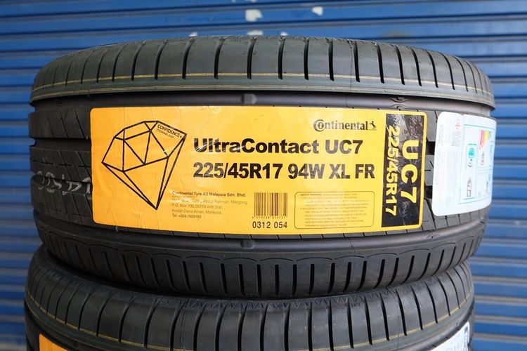 🌼ยางใหม่ Continental รุ่น  UltraContact UC7 ขนาด 225 45R17 ปี25 รูปที่ 2