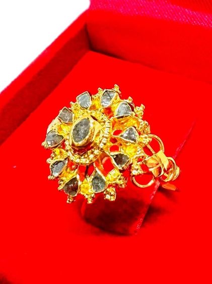 แหวนเพชรซีกแท้ทอง 90ต รูปที่ 4