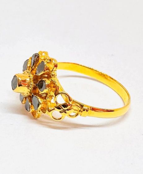 แหวนเพชรซีกแท้ทอง 90 รูปที่ 3