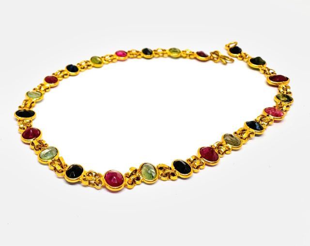 สร้อยข้อมือพลอยแท้ทอง 18k รูปที่ 2