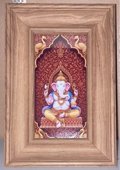 (กรอบรูป ของขวัญ ของฝาก) กรอบรูปพระพิฆเณศ สำหรับบูชา แต่งบ้าน หรือเป็นของขวัญ สวยหรูดูดีทุก รูปที่ 4