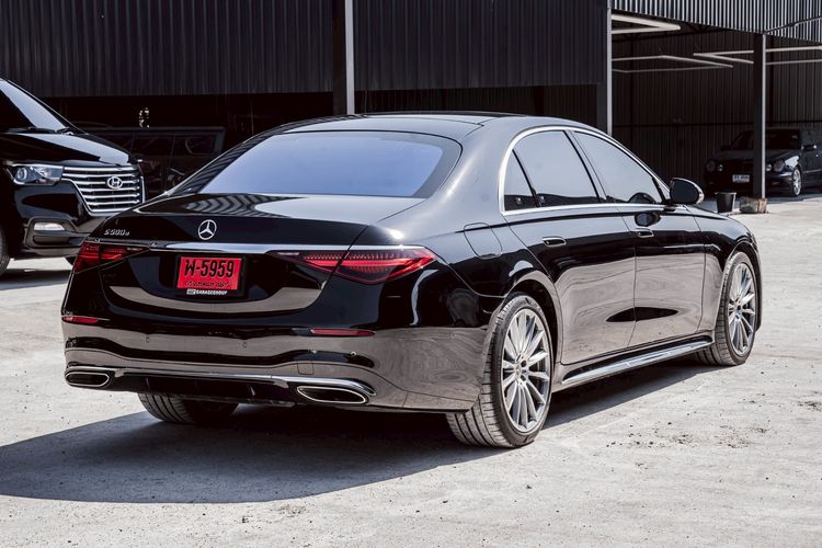 Mercedes-Benz S-Class 2022 S580e Sedan ปลั๊กอินไฮบริด (PHEV) ดำ รูปที่ 4