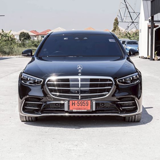 Mercedes-Benz S-Class 2022 S580e Sedan ปลั๊กอินไฮบริด (PHEV) ดำ รูปที่ 2