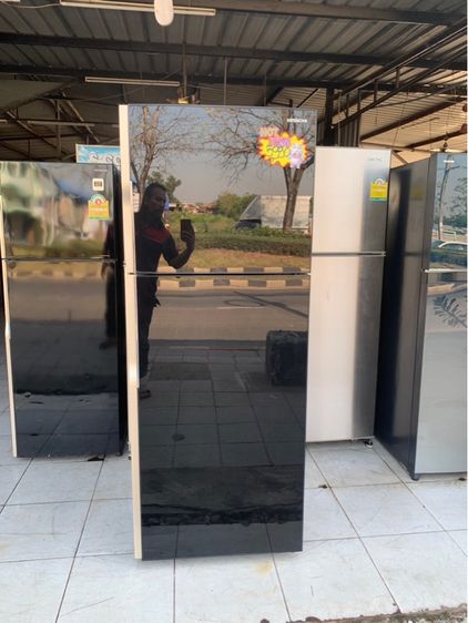 ตู้เย็น 2 ประตู Hitachi ขายตู้เย็นมือสองยี่ห้อฮิตาชิอินวอเตอร์ขนาด 14 คิว 5990 บาทกรุงเทพฯและปริมณฑลส่งฟรีเก็บเงินปลายทางค่ะ