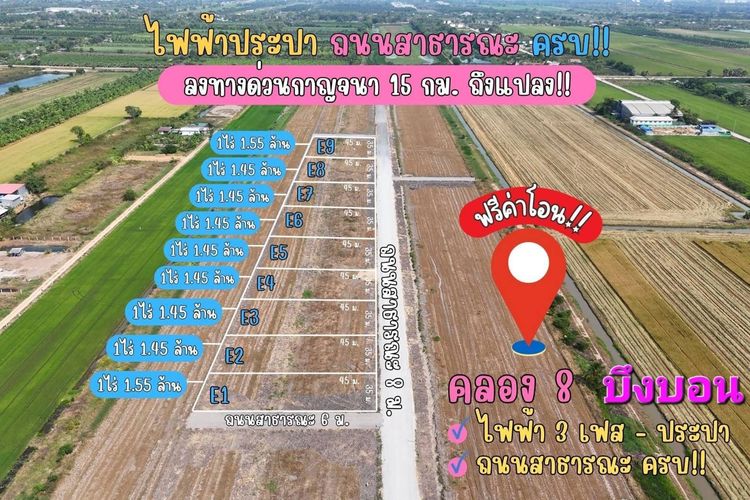 ที่ดินคลอง 8 บึงบอน ฟรีโอน รูปที่ 2