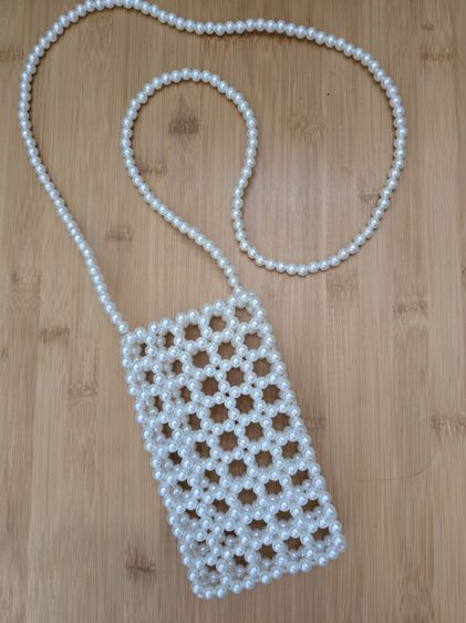 อื่นๆ พร้อมส่ง กระเป๋าลูกปัดไข่มุก ใส่มือถือได้ สะพาย Crossbody