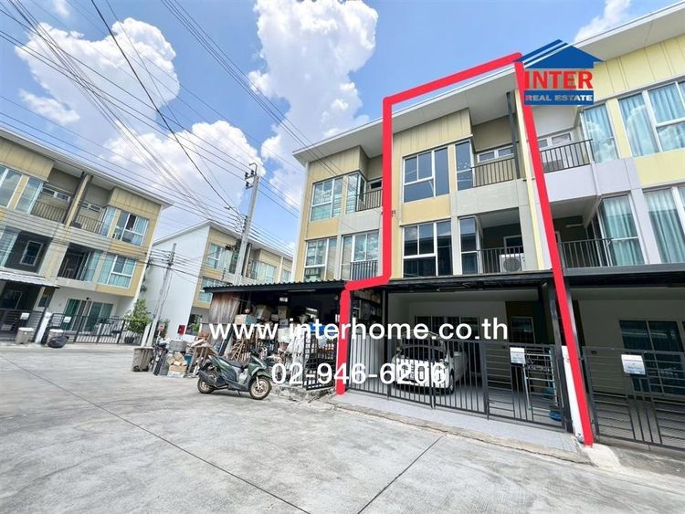 ทาวน์โฮม 3 ชั้น 19.4 ตร.ว. หมู่บ้านเบล็สทาวน์ รามอินทรา127 ซอยรามอินทรา127 ถนนรามอินทรา ถนนสุวินทวงศ์ เขตมีนบุรี กรุงเทพมหานคร