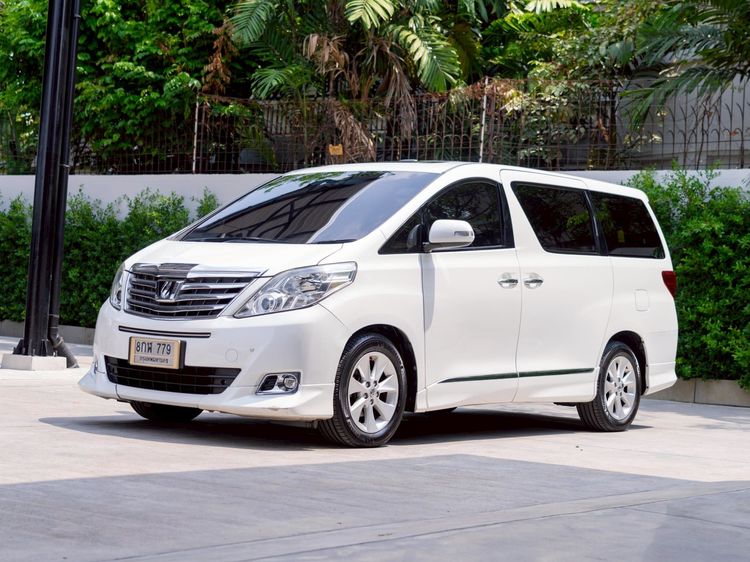 Toyota Alphard 2013 2.4 V Utility-car เบนซิน ไม่ติดแก๊ส เกียร์อัตโนมัติ ขาว รูปที่ 3