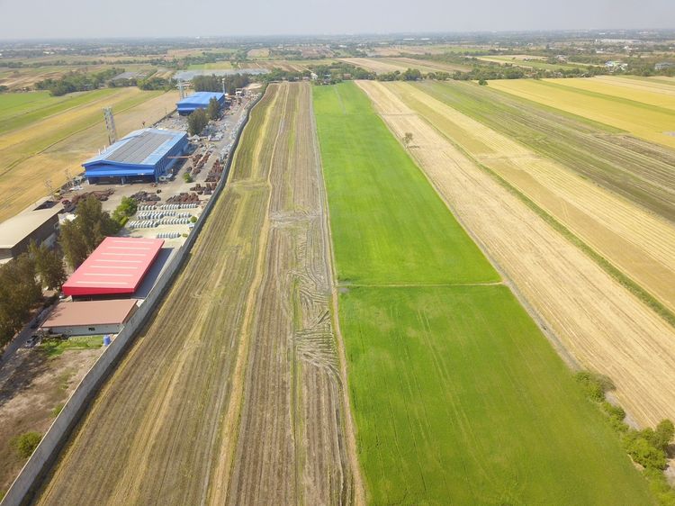 ขายที่ดินเปล่า 21 ไร่ 160 ตรว. อ.ลาดหลุมแก้ว จ.ปทุมธานี ทำเลทอง ติดสถานีไทยคม ลาดหลุมแก้ว