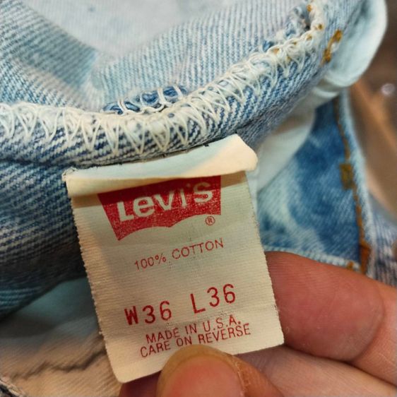 ยีนส์ 501 Levi's 501-0109 (ลายหินขัด) วินเทจยอดนิยม 80s - 90s รูปที่ 4