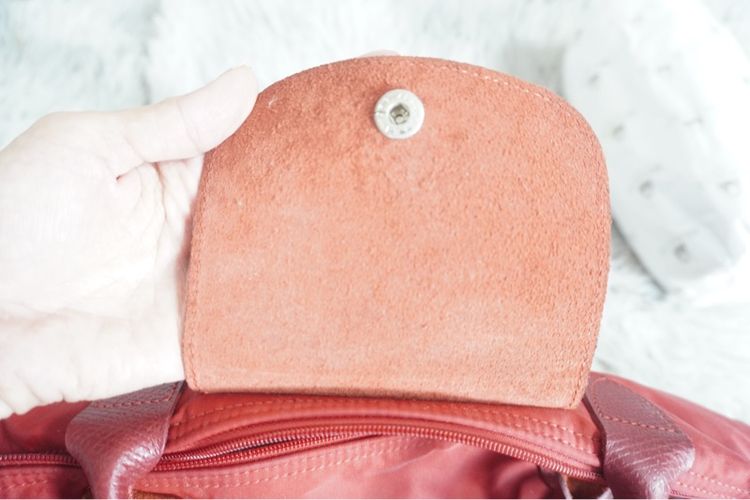 กระเป๋า Longchamp Le Pliage Neo Cavalier Limited Edition สีแดง รูปที่ 12