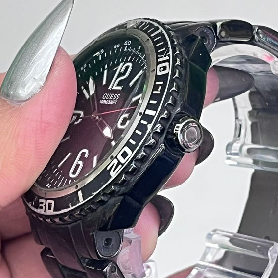 GUESS Diver Sport 100M รุ่น W0043G2 นาฬิกาผู้ชาย กันน้ํา 100M ตัวเรือนดํา สายสแตนเลส รูปที่ 5