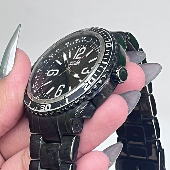 GUESS Diver Sport 100M รุ่น W0043G2 นาฬิกาผู้ชาย กันน้ํา 100M ตัวเรือนดํา สายสแตนเลส รูปที่ 13
