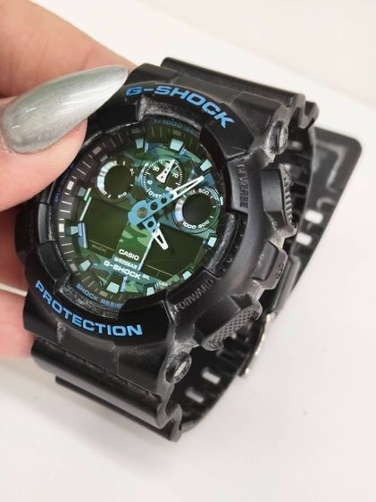 Casio G-Shock GA-100 Module 5081 Analog Digital Shock Resist กันน้ํา 20BARลายCamo Green Dial ของแท้ รูปที่ 7