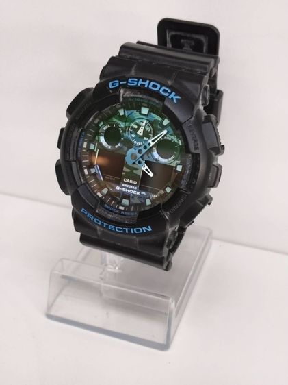 ดำ Casio G-Shock GA-100 Module 5081 Analog Digital Shock Resist กันน้ํา 20BARลายCamo Green Dial ของแท้