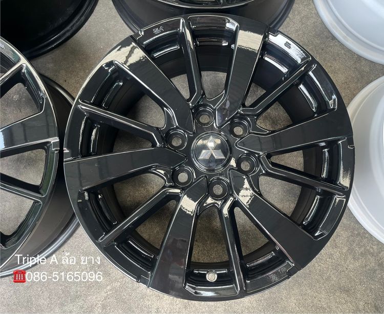 ✨ล้อแม็ก 6รู139✨Mitsu Pajero ขอบ 18 สีดำ💖สภาพสวย💖 รูปที่ 3