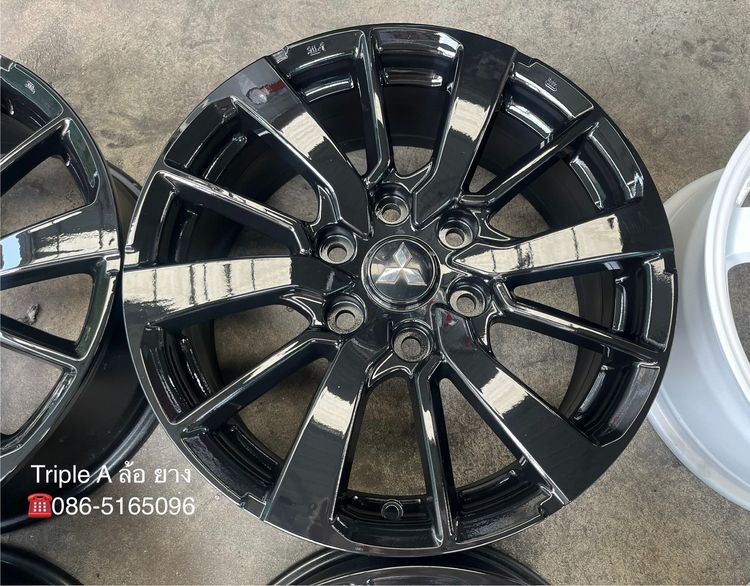 ✨ล้อแม็ก 6รู139✨Mitsu Pajero ขอบ 18 สีดำ💖สภาพสวย💖 รูปที่ 5