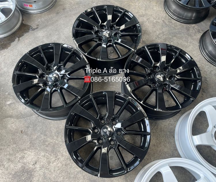 ✨ล้อแม็ก 6รู139✨Mitsu Pajero ขอบ 18 สีดำ💖สภาพสวย💖 รูปที่ 6