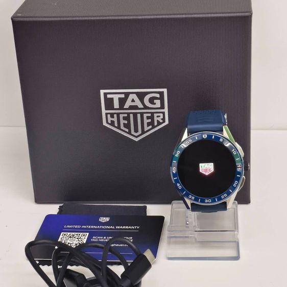 TAG Heuer Connected Modular 45 Smartwatch SBG8A11.BT6220 ขอบฟ้า สายยาง GPS Sapphire Crystalครบกล่อง