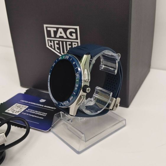 TAG Heuer Connected Modular 45 Smartwatch SBG8A11.BT6220 ขอบฟ้า สายยาง GPS Sapphire Crystalครบกล่อง รูปที่ 10
