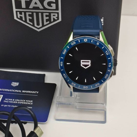 TAG Heuer Connected Modular 45 Smartwatch SBG8A11.BT6220 ขอบฟ้า สายยาง GPS Sapphire Crystalครบกล่อง รูปที่ 18
