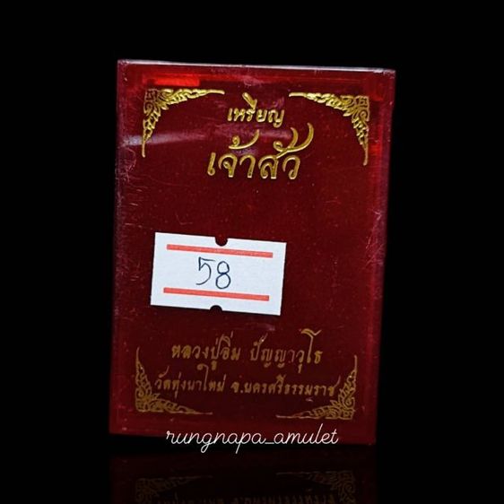 เหรียญเจ้าสัว หลวงปู่อิ่ม
วัดทุ่งนาใหม่ จ.นครศรีธรรมราช รูปที่ 6