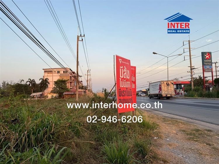 ที่ดินเปล่า 11 ไร่ 41.1 ตร.ว. ที่ดิน ตรงข้ามปั้มคาลเท็กซ์ สาขา ทิพย์หิรัณ ปิโตรเลียม ที่ดินถนนปทุมธานี-บางเลน บางเลน นครปฐม รูปที่ 2