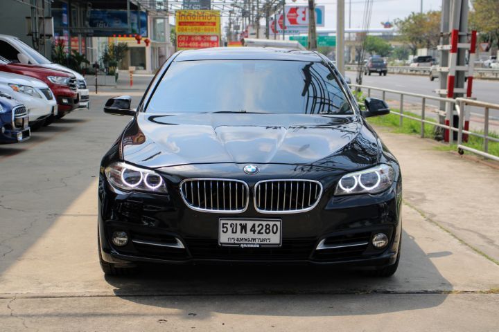 BMW Series 5 2014 520d Sedan ดีเซล เกียร์อัตโนมัติ ดำ รูปที่ 3