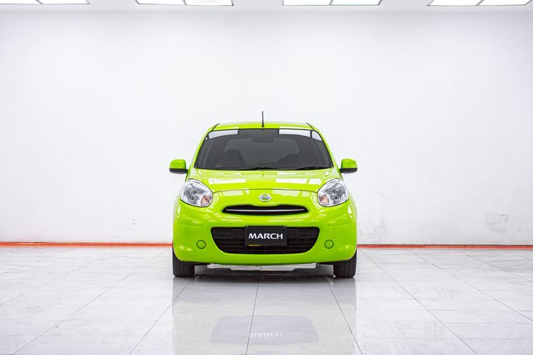 Nissan March 2013 1.2 EL Sedan เบนซิน ไม่ติดแก๊ส เกียร์อัตโนมัติ เขียว รูปที่ 4
