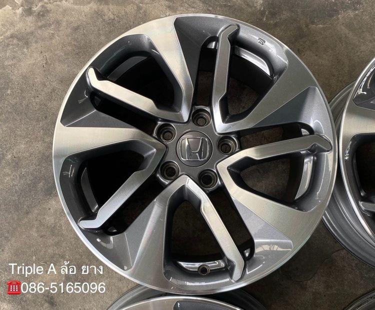 ✨ล้อแม็ก 5รู114✨Honda Accord G10 ขอบ 17 เทาหน้าเงา💖สวยกริ๊บ💖 รูปที่ 4