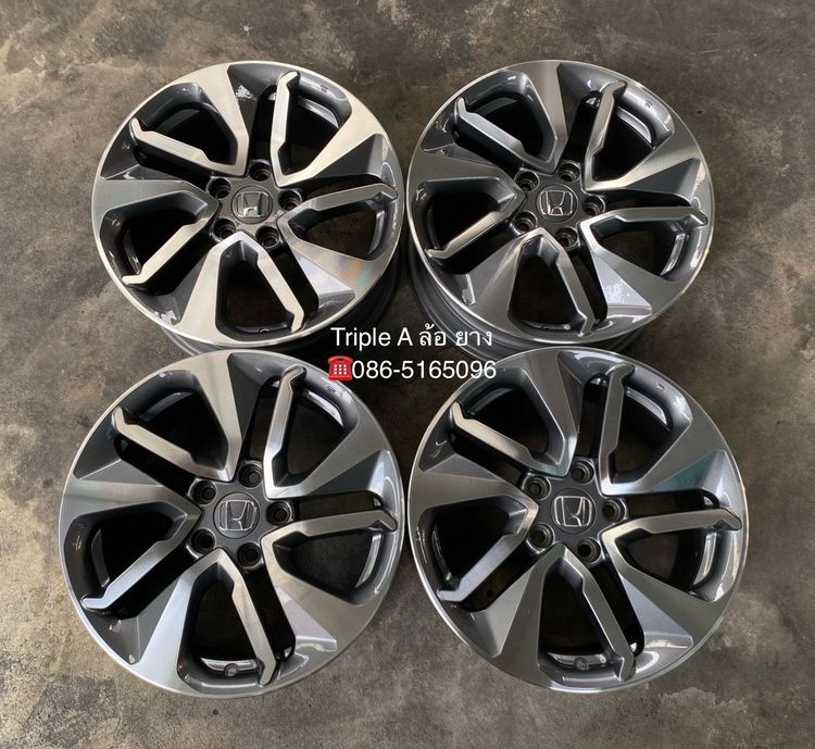 ✨ล้อแม็ก 5รู114✨Honda Accord G10 ขอบ 17 เทาหน้าเงา💖สวยกริ๊บ💖 รูปที่ 6