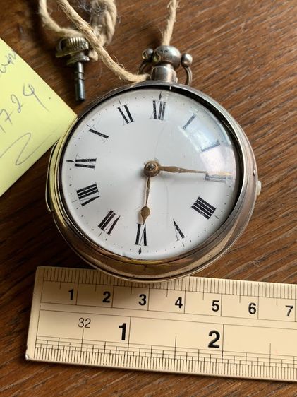 Fusee Verge Pocket Watch Silver 1783-84   รูปที่ 2