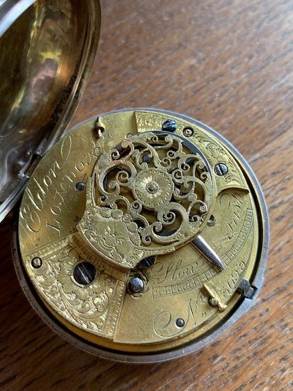 Fusee Verge Pocket Watch Silver 1783-84   รูปที่ 8