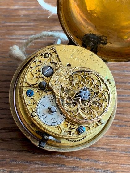 Fusee Verge Pocket Watch 1800's  รูปที่ 13