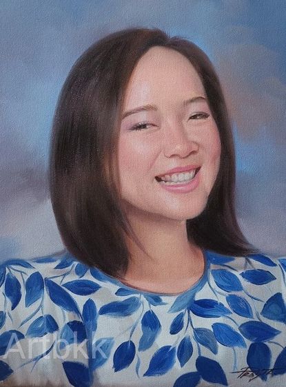 รับวาดภาพคนเหมือนสีน้ำมันเป็นของขวัญสุดพรีเมี่ยมให้คนพิเศษ รูปที่ 2