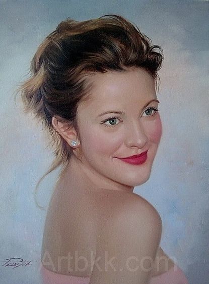 รับวาดภาพคนเหมือนสีน้ำมันเป็นของขวัญสุดพรีเมี่ยมให้คนพิเศษ รูปที่ 8