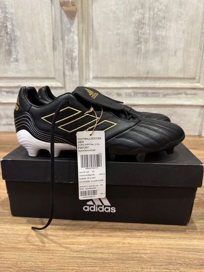 ผู้ชาย ดำ รองเท้าฟุตบอล อื่นๆ รองเท้าสตั๊ด Adidas Copa Kapitan 2FG สี Black Gold
