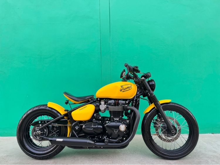 Bonneville Bobber 2018 Triumph bobber สีเหลือง ปี17จด18 