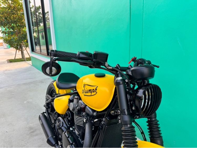 Triumph bobber สีเหลือง ปี17จด18  รูปที่ 14